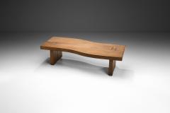 Maison Regain Maison Regain Coffee Table in Elm France 1980s - 3874941