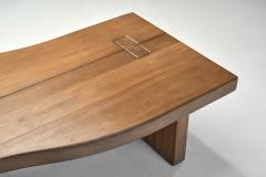 Maison Regain Maison Regain Coffee Table in Elm France 1980s - 3874951