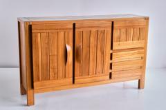 Maison Regain Maison Regain High Sideboard in Solid Elm France 1970s - 2005968