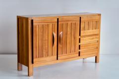 Maison Regain Maison Regain High Sideboard in Solid Elm France 1970s - 2005971