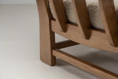 Maison Regain Pair of French Elm Wood Lounge Chairs by Maison Regain France 1970s - 4294927