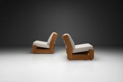 Maison Regain Pair of Maison Regain Lounge Chairs France Second half of the 20th Century - 4569381
