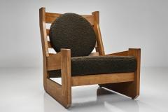Maison Regain Pair of Sculptural Solid Elm Lounge Chairs by Maison Regain France Late 20th C - 4603906