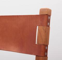 Maison Regain Set of Six Solid Elm Dining Chairs by Maison Regain France 1970s - 542801