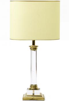 Maison Romeo Maison Romeo Paris pair of Lucite and gold brass neo classic revival lamps - 872253