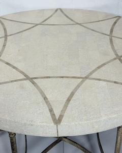 Maitland Smith 1980s Tessellated Stone Round Coffee Table Maitland Smith Style - 4765920