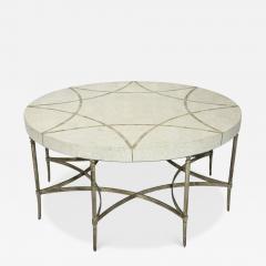 Maitland Smith 1980s Tessellated Stone Round Coffee Table Maitland Smith Style - 4767477