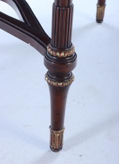 Maitland Smith A Maitland Smith crotch mahogany center table having a tessellated marble top  - 3430004