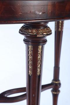 Maitland Smith A Maitland Smith crotch mahogany center table having a tessellated marble top  - 3430005