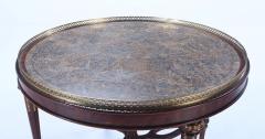 Maitland Smith A Maitland Smith crotch mahogany center table having a tessellated marble top  - 3430006