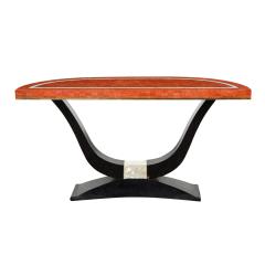Maitland Smith Art Deco Style Console in Pen Shell Mother of Pearl and Red Travertine 1970s - 2055600