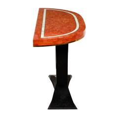 Maitland Smith Art Deco Style Console in Pen Shell Mother of Pearl and Red Travertine 1970s - 2055602