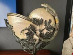 Maitland Smith Cornucopia of Nautilus Shell and Lizard Object d Art - 3982690