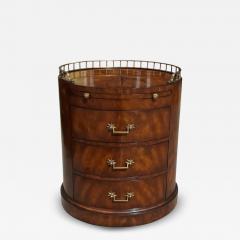 Maitland Smith Directoire Style Maitland Smith Oval Mahogany Night Stand End Table - 4120285