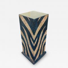 Maitland Smith Dramatic Vintage Maitland Smith Tall Tapered Marble Stone Pedestal Tiger Print - 2625654