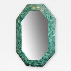 Maitland Smith Elegant Emerald Maitland Smith Large Tessellated Marble Mirror - 411312