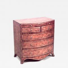 Maitland Smith English Georgian Style Leather Bachelors Chest - 4708706