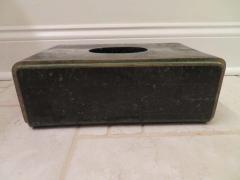 Maitland Smith Handsome Maitland Smith Tessellated Marble Brass Tissue Box Midcentury - 1494803