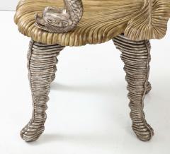 Maitland Smith Maitland Smith Carved Grotto Chair with Dolphin Arms - 2935224