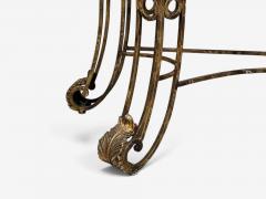 Maitland Smith Maitland Smith Console Table Gilt Metal Tesselated Marble Philippines 1980s - 4725880