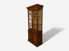 Maitland Smith Maitland Smith Flame Mahogany Chinese Chippendale Style Bookcases 1970s - 4149437