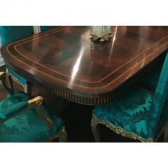 Maitland Smith Maitland Smith Mahogany Inlaid Manor Double Pedestal Dining Table W 2 Leaves - 4215864