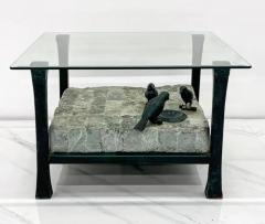 Maitland Smith Maitland Smith Marble and Bronze Sculptural Side Accent Tables a Pair - 3176104