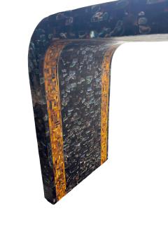 Maitland Smith Maitland Smith Tessellated Faux Tortoise And Mother Of Pearl Console Table - 4330260