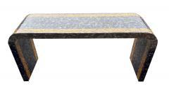 Maitland Smith Maitland Smith Tessellated Faux Tortoise And Mother Of Pearl Console Table - 4330263