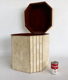 Maitland Smith Maitland Smith Tessellated Stone Lidded Box Side Table wiith Storage - 4530056