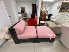 Maitland Smith Maitland Smith Tesselleted Stone And Brass Chaise Longue - 4326488