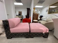 Maitland Smith Maitland Smith Tesselleted Stone And Brass Chaise Longue - 4326493