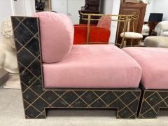 Maitland Smith Maitland Smith Tesselleted Stone And Brass Chaise Longue - 4326523