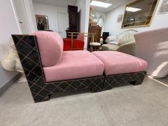 Maitland Smith Maitland Smith Tesselleted Stone And Brass Chaise Longue - 4326542