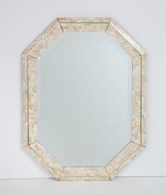 Maitland Smith Maitland Smith octagonal tessellated stone and inlaid brass mirror - 1014163