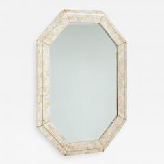 Maitland Smith Maitland Smith octagonal tessellated stone and inlaid brass mirror - 1015280