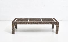 Maitland Smith Marble Brass Coffee Table 1970 - 2265596