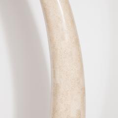 Maitland Smith Mid Century Modern Tessellated Stone Tusk with Brass Detailing by Maitland Smith - 1648481