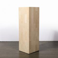 Maitland Smith Mid Century Modernist Tessellate Stone Pedestal by Maitland Smith - 4231304