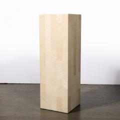 Maitland Smith Mid Century Modernist Tessellate Stone Pedestal by Maitland Smith - 4231309