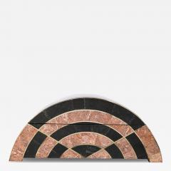 Maitland Smith Mid Century Tessellated Marble Demilune Box by Celerie c for Maitland Smith - 4515483