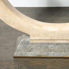 Maitland Smith Mid Century Tessellated Stone Console Table W Brass Inlays by Maitland Smith - 4490082