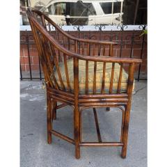 Maitland Smith Pair of Maitlaind Smith Chinoiserie Bamboo Arm Chairs - 4264782