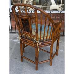 Maitland Smith Pair of Maitlaind Smith Chinoiserie Bamboo Arm Chairs - 4264783