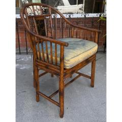 Maitland Smith Pair of Maitlaind Smith Chinoiserie Bamboo Arm Chairs - 4264784