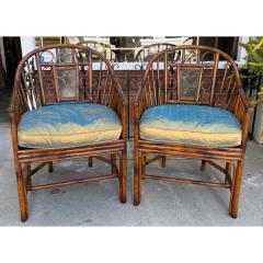 Maitland Smith Pair of Maitlaind Smith Chinoiserie Bamboo Arm Chairs - 4264787