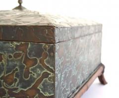 Maitland Smith Postmodern Etched Brass Box - 658149