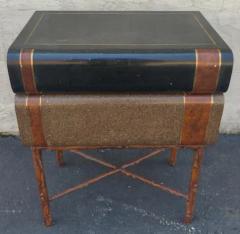 Maitland Smith Signed Maitland Smith Marble Faux Bois Stacked Books Trunk or End Table 1980s - 3208650