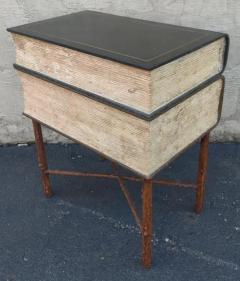 Maitland-Smith Vintage Faux Trunk Convertible Foldout Desk