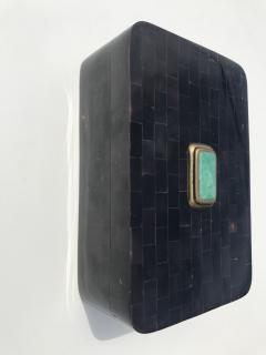 Maitland Smith Tessellated Horn Jewelry Box - 550561